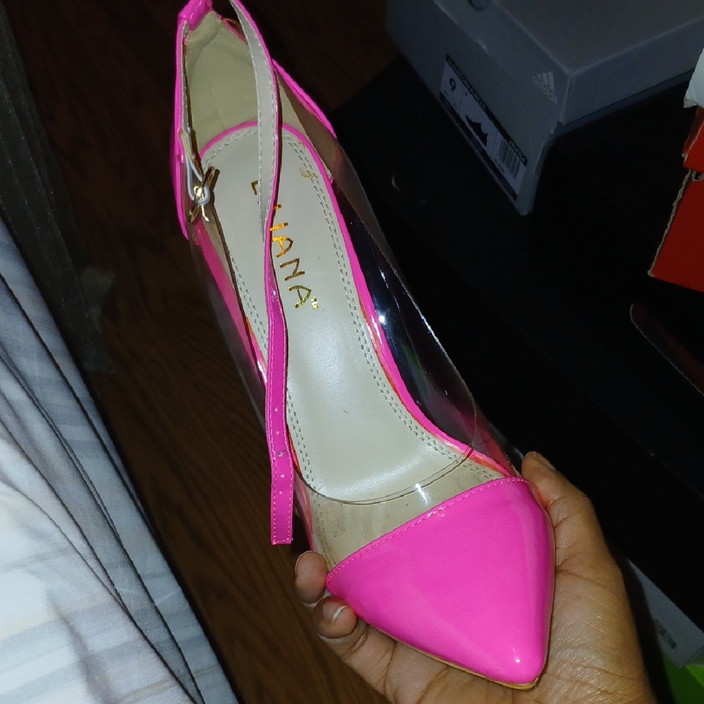 Pink high heels